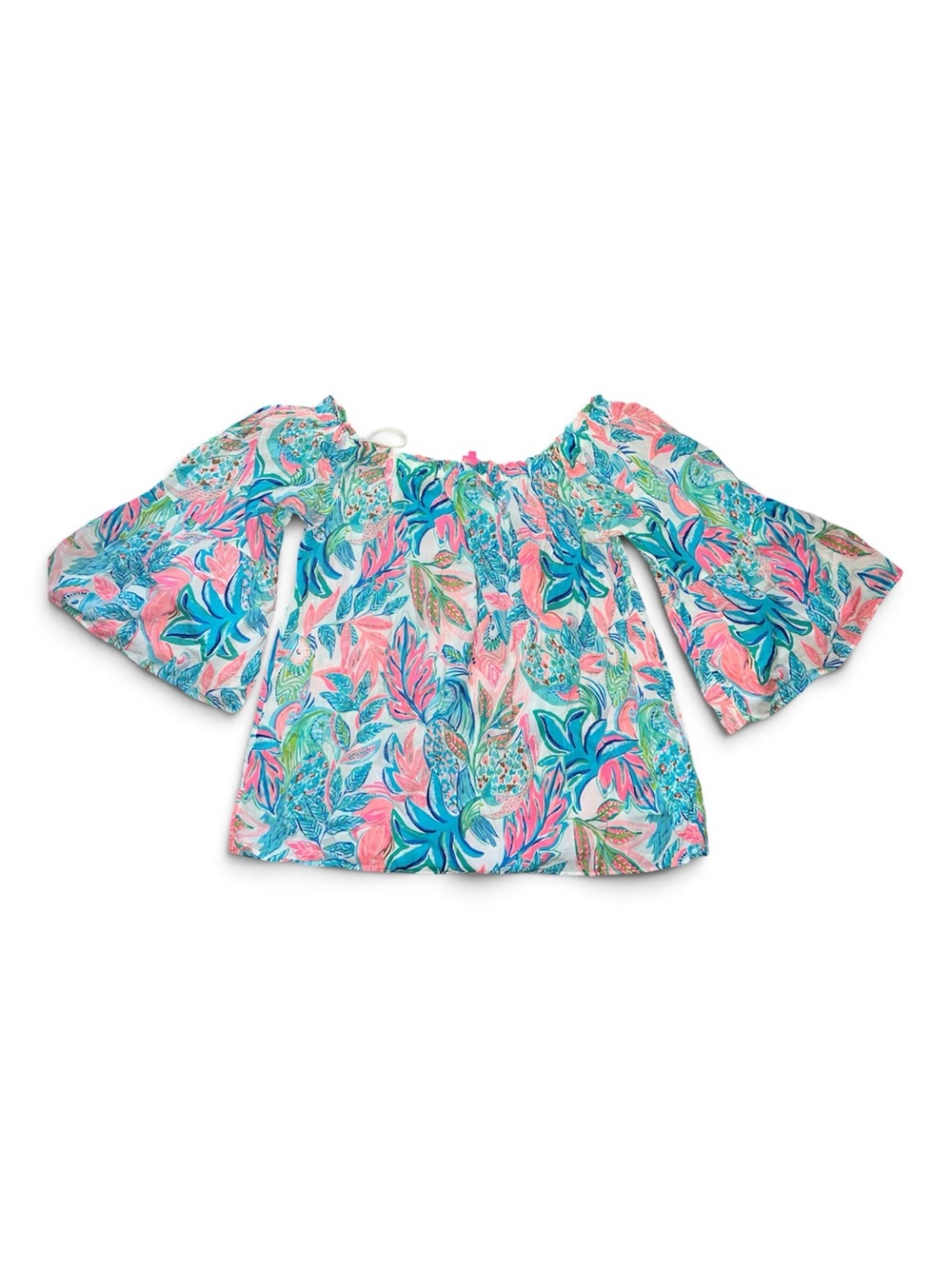 Lilly Pulitzer Nevie Off-Shoulder Top size M